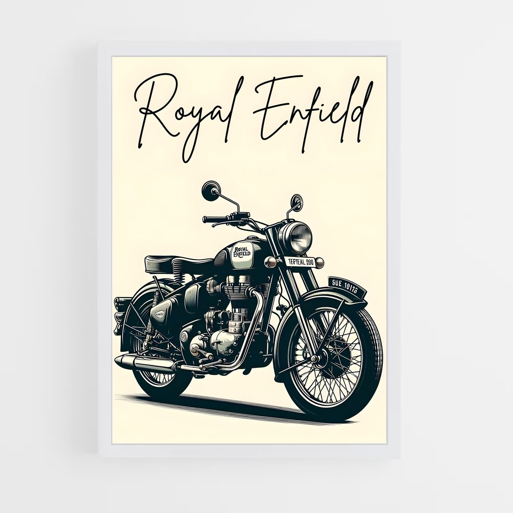 Poster Royal Enfield majestueux (vue 3)